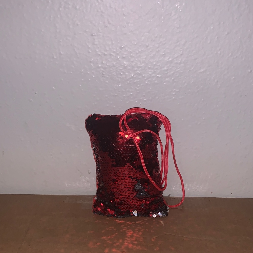 Glamorous Red Sequin Mini Bag